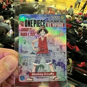 Onepiece Card with Red and Blue Accents